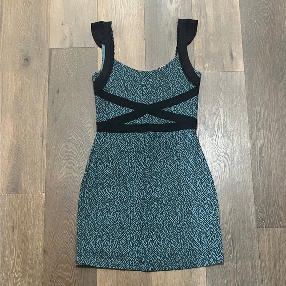 Free People Dresses & Skirts - Free People Black and Blue Mini Dress
